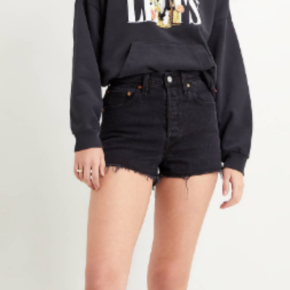 Black Levi's Ribcage Shorts